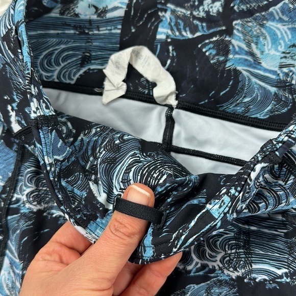 Lululemon Fast & Free Crop II *Nulux 19" Eternal Wave Starlight Black - Picture 4 of 8